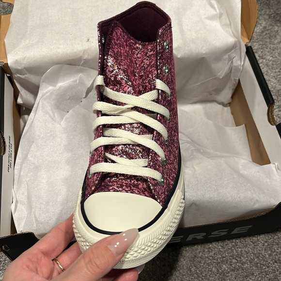 Brand new in box glitter high top converse - Picture 2 of 6